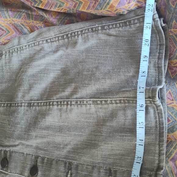 Size 8 Women's Grey-green Cotton Mossimo Supply Co. Button-Front Skirt 💚 - Picture 12 of 16